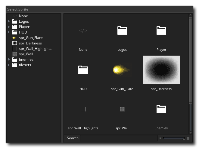 L'explorateur d'actifs