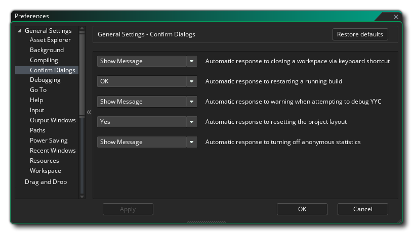 Les préférences de confirmation