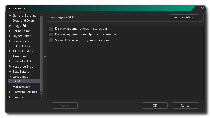 Les préférences de langue