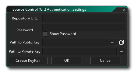 Plugins Préférences Git SCM - Ajouter une nouvelle paire de clés SSH