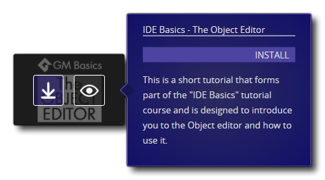 Installer des tutoriels