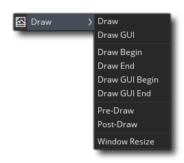 Éditeur d'objets Dessiner des événements