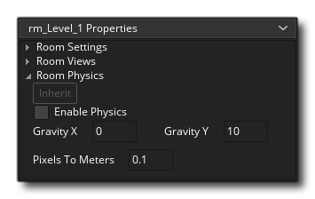 Éditeur de salle Physique