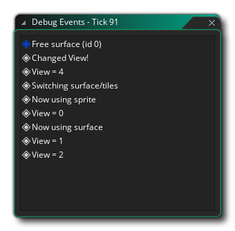 Déboguer les événements
