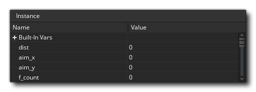 Debug Instance Watches Fenêtre