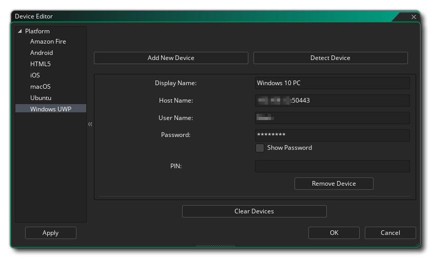 Gestionnaire de périphériques Windows UWP