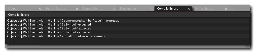 Compiler les erreurs