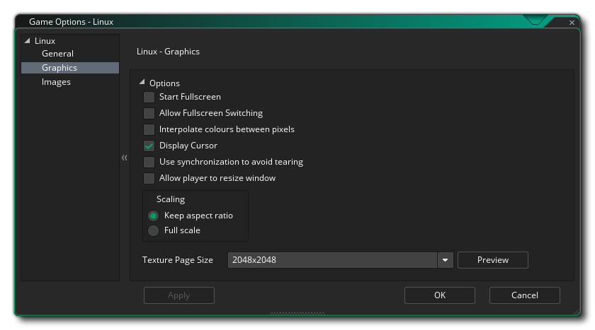 Options graphiques Ubuntu