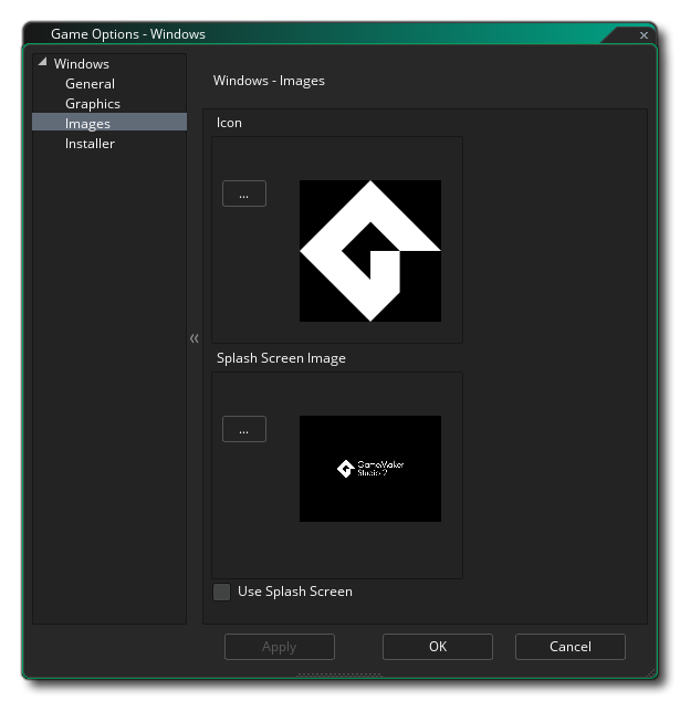 Options d'images Windows