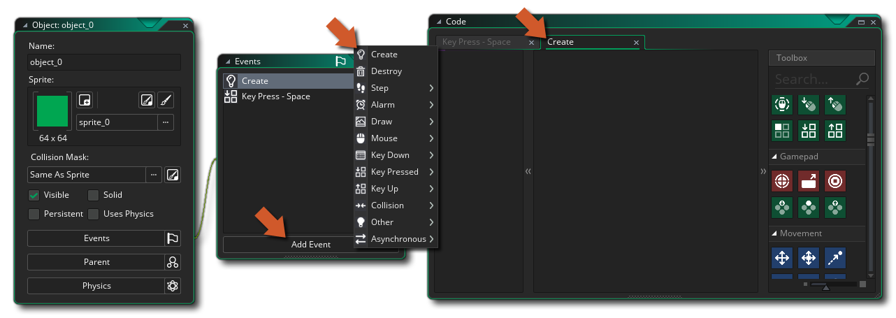 DnD™ Créer un événement