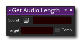 Obtenir la syntaxe de longueur audio