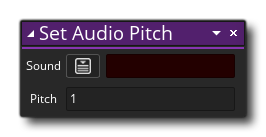 Définir la syntaxe de hauteur audio