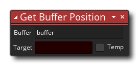 Obtenir la syntaxe de la position du tampon