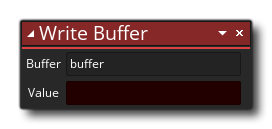 Syntaxe du tampon d'écriture
