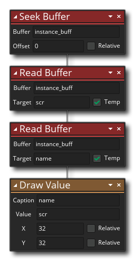 Lire un exemple de tampon