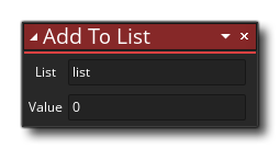 Ajouter à la liste Syntaxe