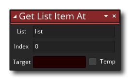 Obtenir l'élément de liste à