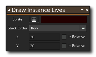 Syntaxe de vie de l'instance de dessin