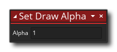 Définir la syntaxe de Draw Alpha