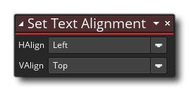 Définir la syntaxe d'alignement du texte