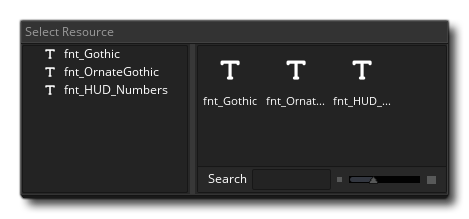 Dessiner les options de police