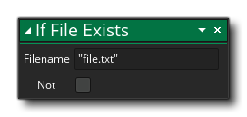 Si le fichier existe Syntaxe