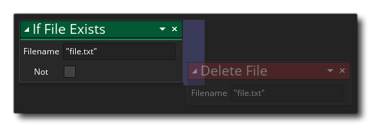 Si le fichier existe