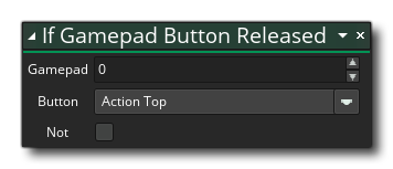 Syntaxe du bouton de la manette de jeu libérée