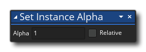 Définir la syntaxe alpha de l'instance