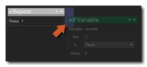 Déposer des actions dans une boucle répétée