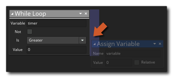 Déposer des actions dans une boucle While